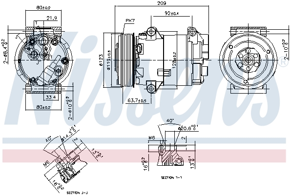 Nissens Airco compressor 89323