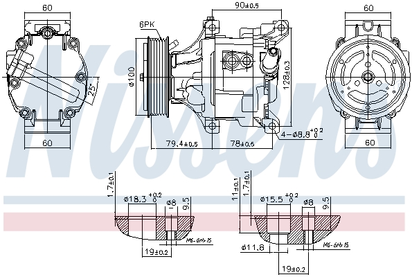 Nissens Airco compressor 89324