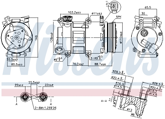 Nissens Airco compressor 89327