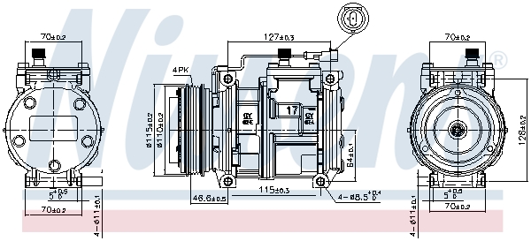 Nissens Airco compressor 89329