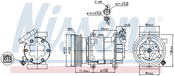 Nissens Airco compressor 89332