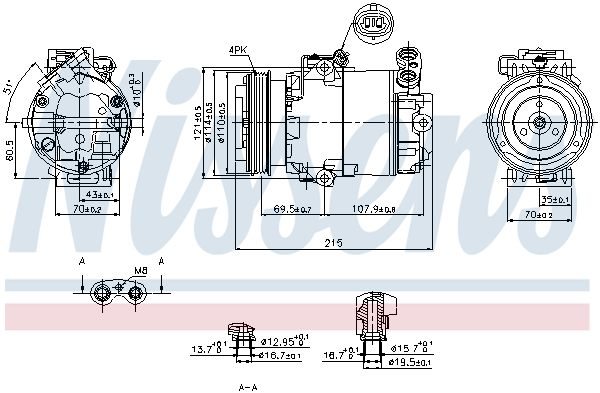 Nissens Airco compressor 89333