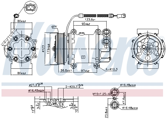 Nissens Airco compressor 89339