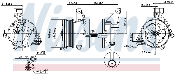 Nissens Airco compressor 89340