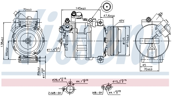 Nissens Airco compressor 89341