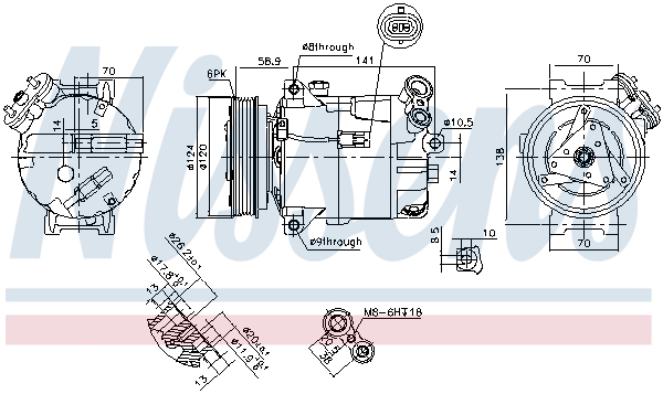 Nissens Airco compressor 89343