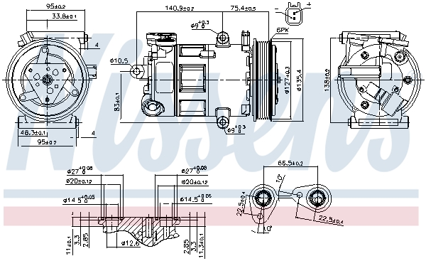 Nissens Airco compressor 89348