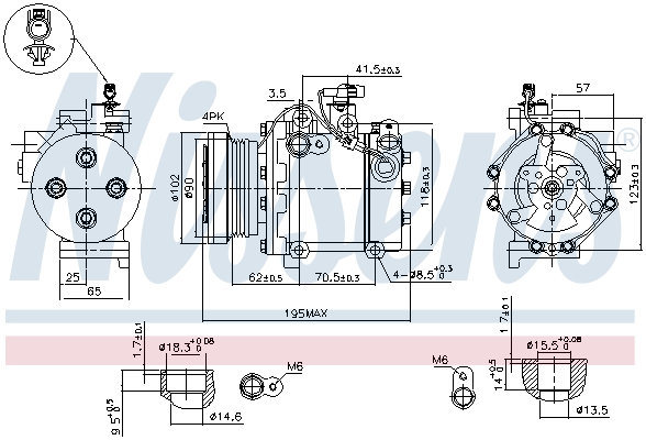 Nissens Airco compressor 89349