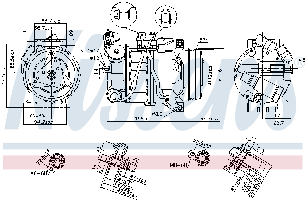 Nissens Airco compressor 89350