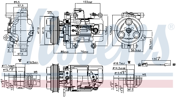 Nissens Airco compressor 89351