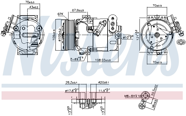 Nissens Airco compressor 89356