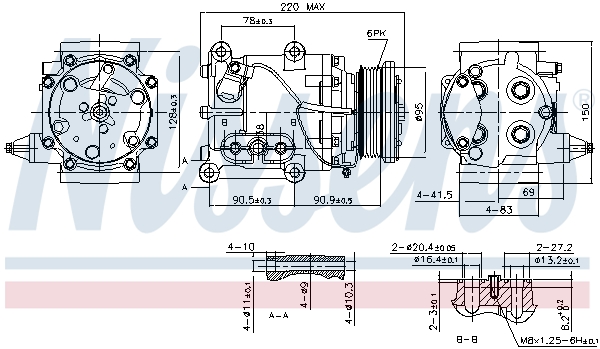 Nissens Airco compressor 89365