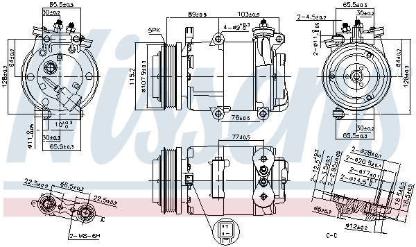 Airco compressor Nissens 89383