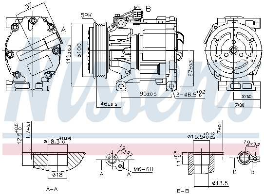 Nissens Airco compressor 89405