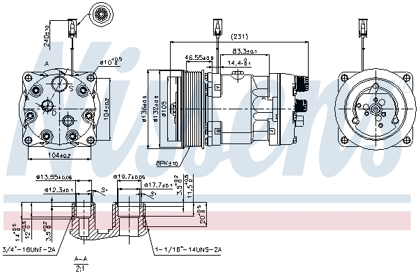 Nissens Airco compressor 89410