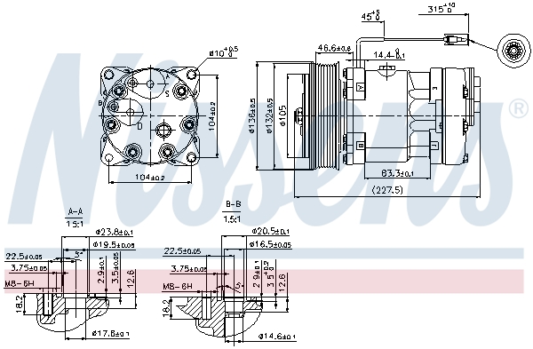 Nissens Airco compressor 89411