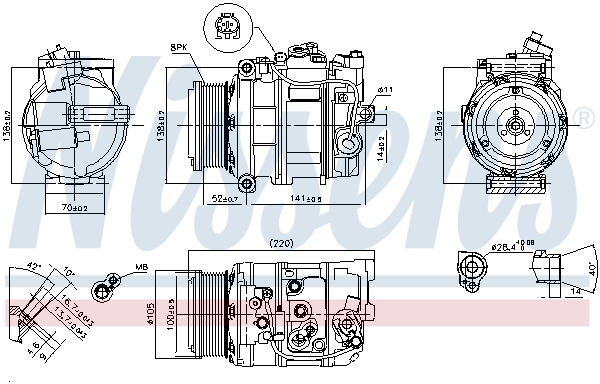 Nissens Airco compressor 89412