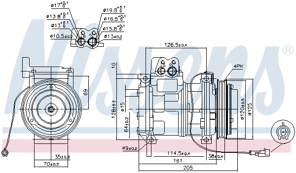 Nissens Airco compressor 89414