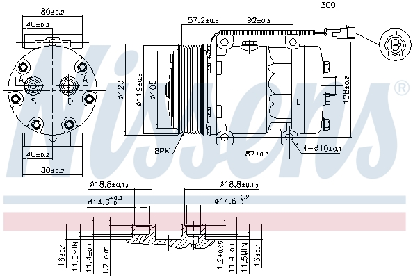 Nissens Airco compressor 89416