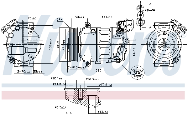 Nissens Airco compressor 89420