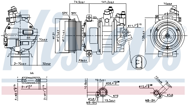 Nissens Airco compressor 89421