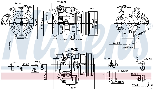 Nissens Airco compressor 89433