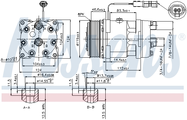 Nissens Airco compressor 89459