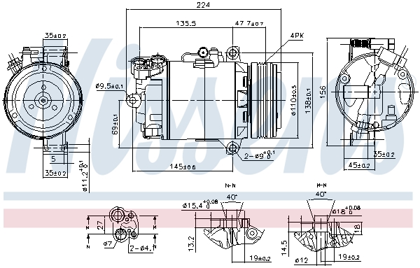 Nissens Airco compressor 89483