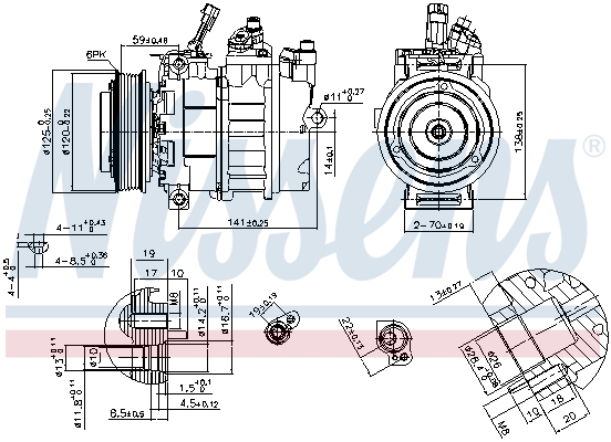 Nissens Airco compressor 89488