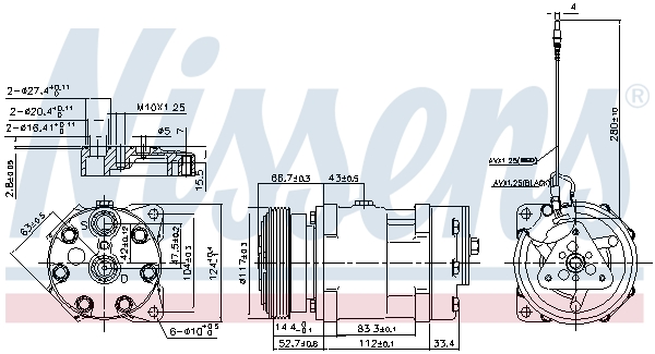 Nissens Airco compressor 89489