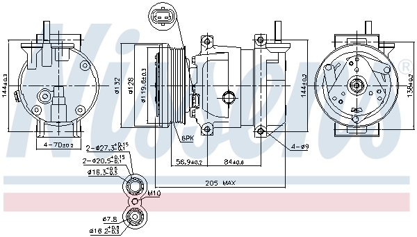 Nissens Airco compressor 89492