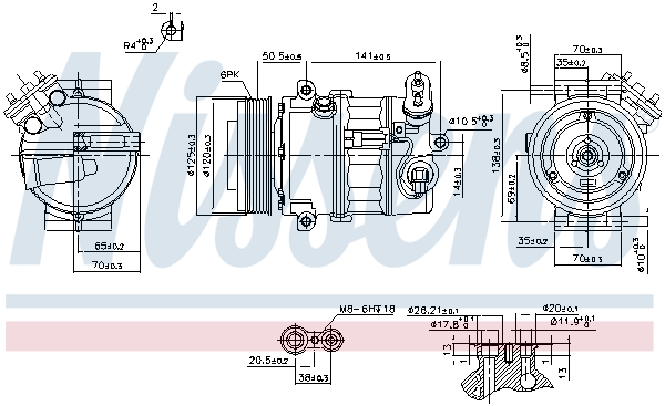 Nissens Airco compressor 89497