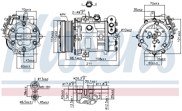 Nissens Airco compressor 89503