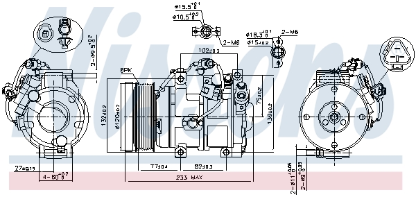 Nissens Airco compressor 89511