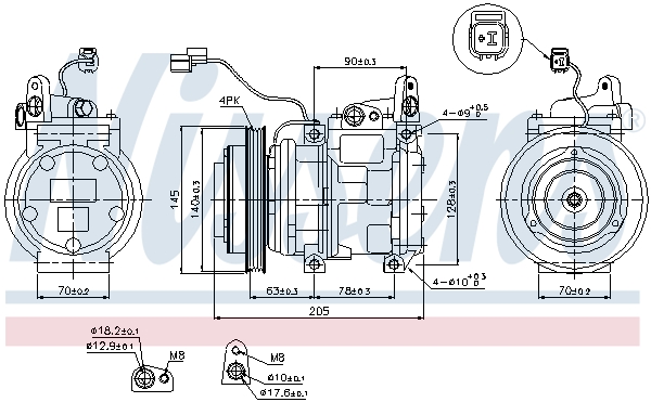 Nissens Airco compressor 89512