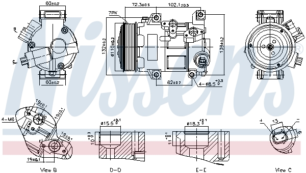 Airco compressor Nissens 89516