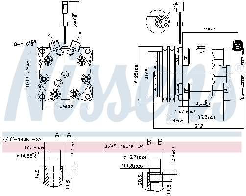 Nissens Airco compressor 89518