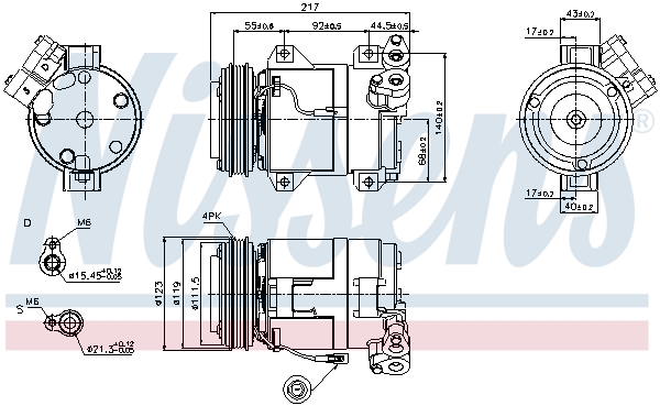 Nissens Airco compressor 89519