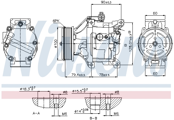 Nissens Airco compressor 89530