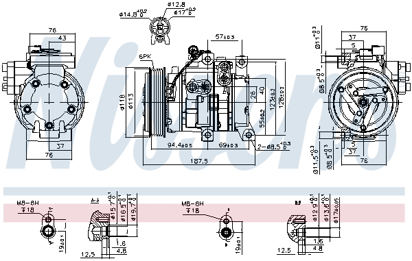 Nissens Airco compressor 89533