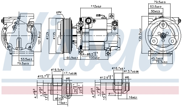 Airco compressor Nissens 89549