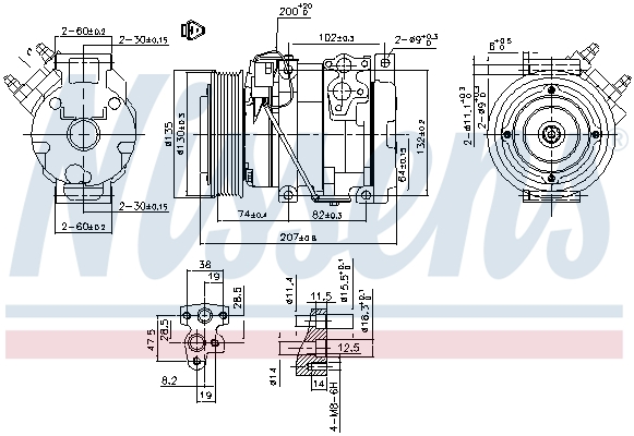 Nissens Airco compressor 89558