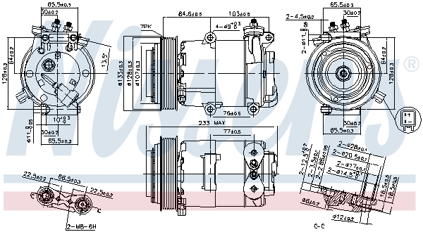 Nissens Airco compressor 89569