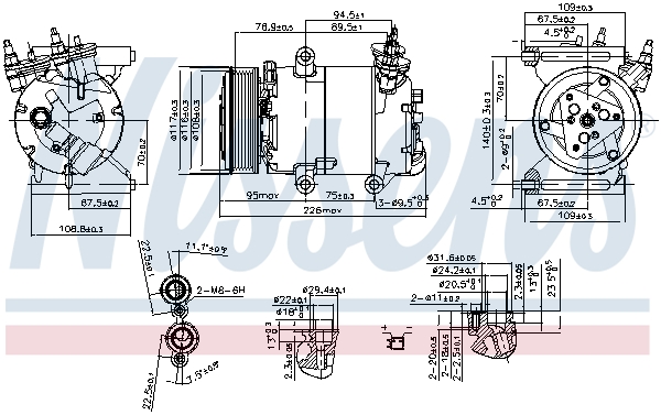 Nissens Airco compressor 89571