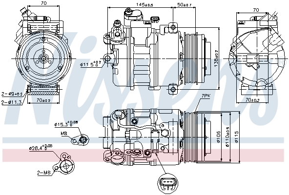 Nissens Airco compressor 89574