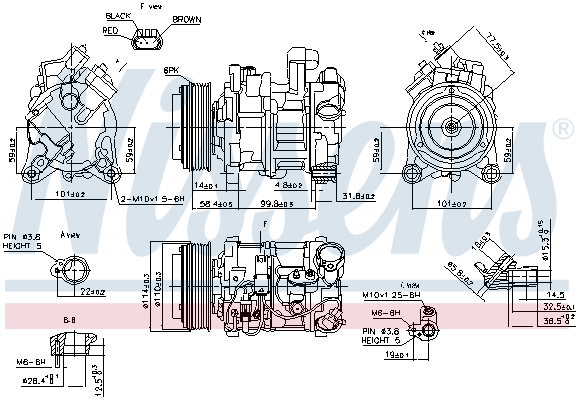 Nissens Airco compressor 89585