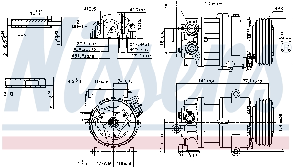 Nissens Airco compressor 89590