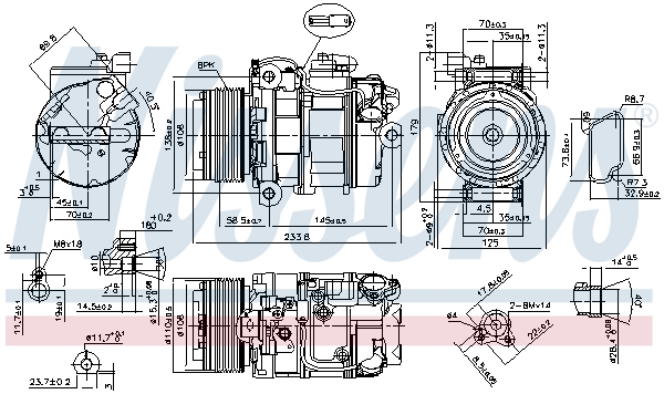 Nissens Airco compressor 89595