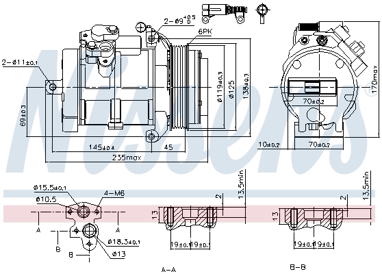 Nissens Airco compressor 89606