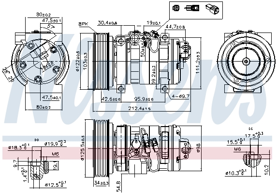 Nissens Airco compressor 89609